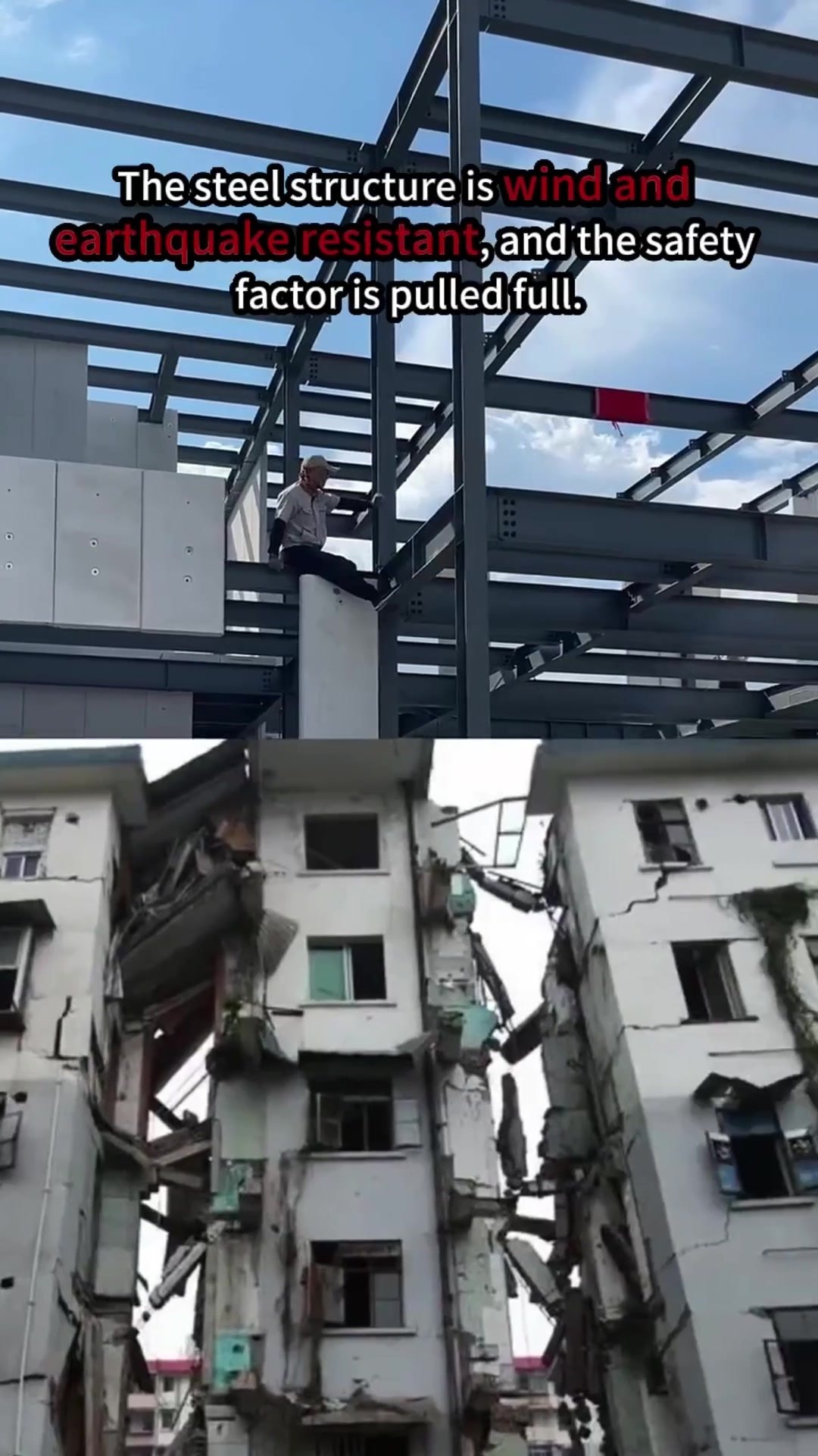 Steel structure villa