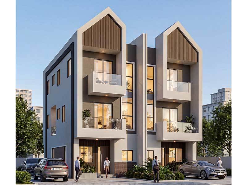 Prefabricated Semi-Detached Duplex Villa for Nigeria