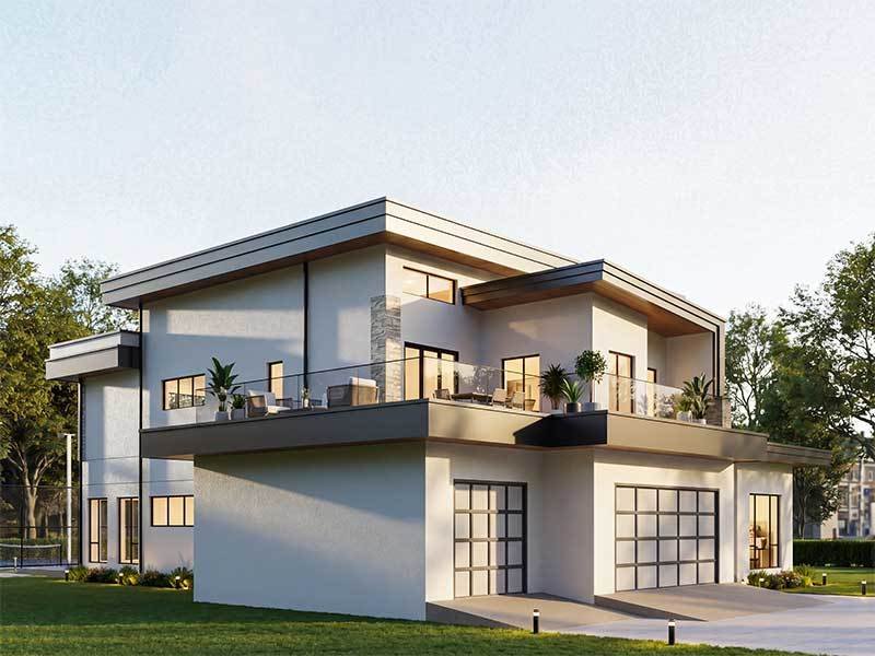 American Two-Story Four-Bedroom Villa